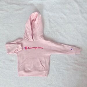 CHAMPION Pink Pullover Hoodie SIZE 2T Pastel Gift Warm Weather Cold Cozy Sporty